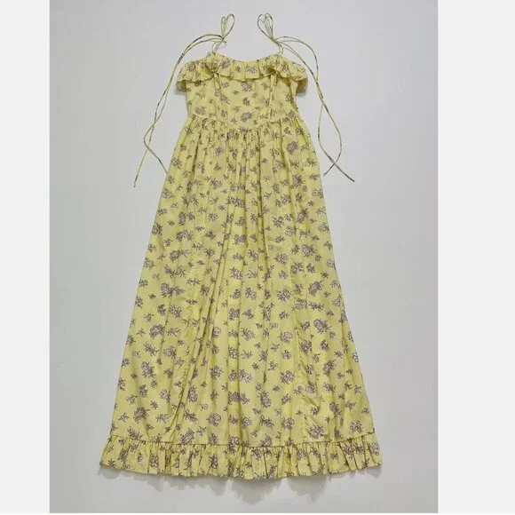 Doen Yellow Wendelin Midi Dress - Picture 12 of 13